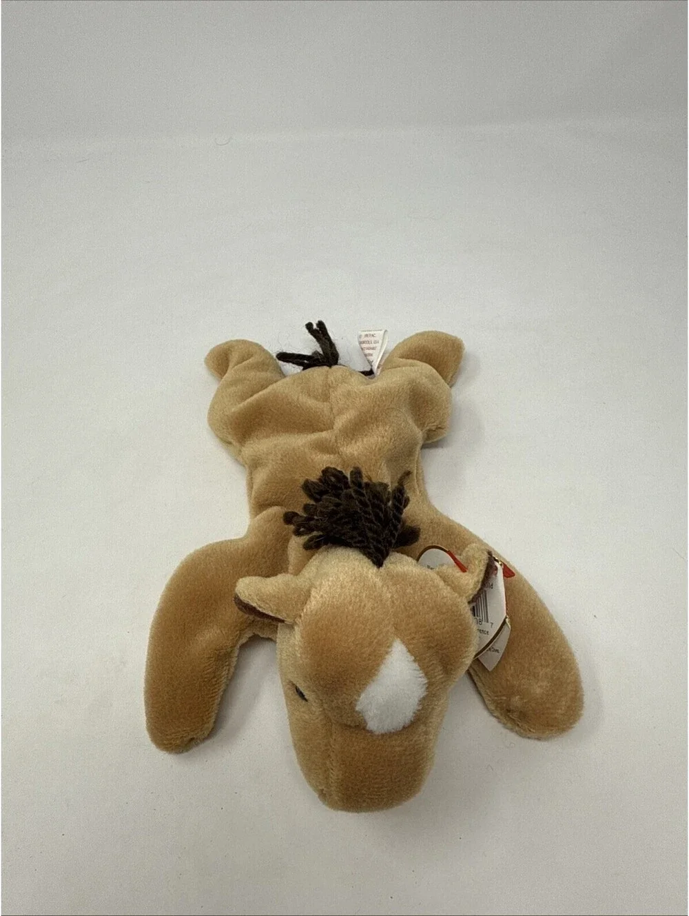 TY Beanie Baby Babies Derby Brown White Black Horse 9-16-1995 Plush Toy Animal